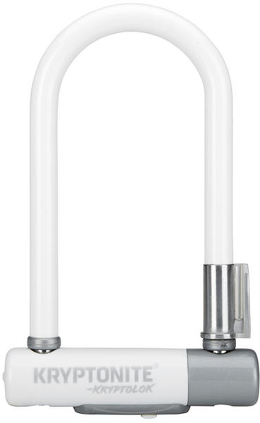 Kryptonite Krypto Series 2 Mini-7 U-Lock - 3.25 x 7" Keyed White Includes bracket